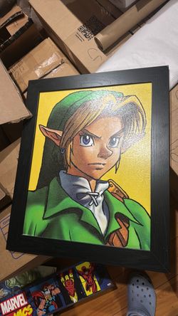 Legend of Zelda Link Framed Fan Art