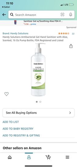 Handy solution Hand Sanitizer 16 Oz.. Case Of 24 Bottles