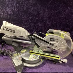 🧰🛠RYOBI 15 Amp 12” Corded Sliding Compound Miter Saw w/LED Cutline Indicator-$175!🧰🛠
