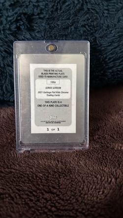 2021 Garbage Pail Kids Chrome Black Printing Plate 1/1