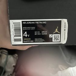 Flint Jordan 7s Size 4