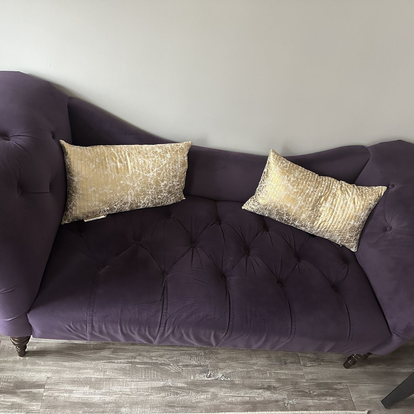 Button Tufted Chaise Settee Sofa - Threshold™