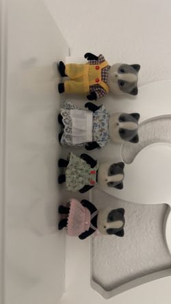 Sylvanian badger vintage family