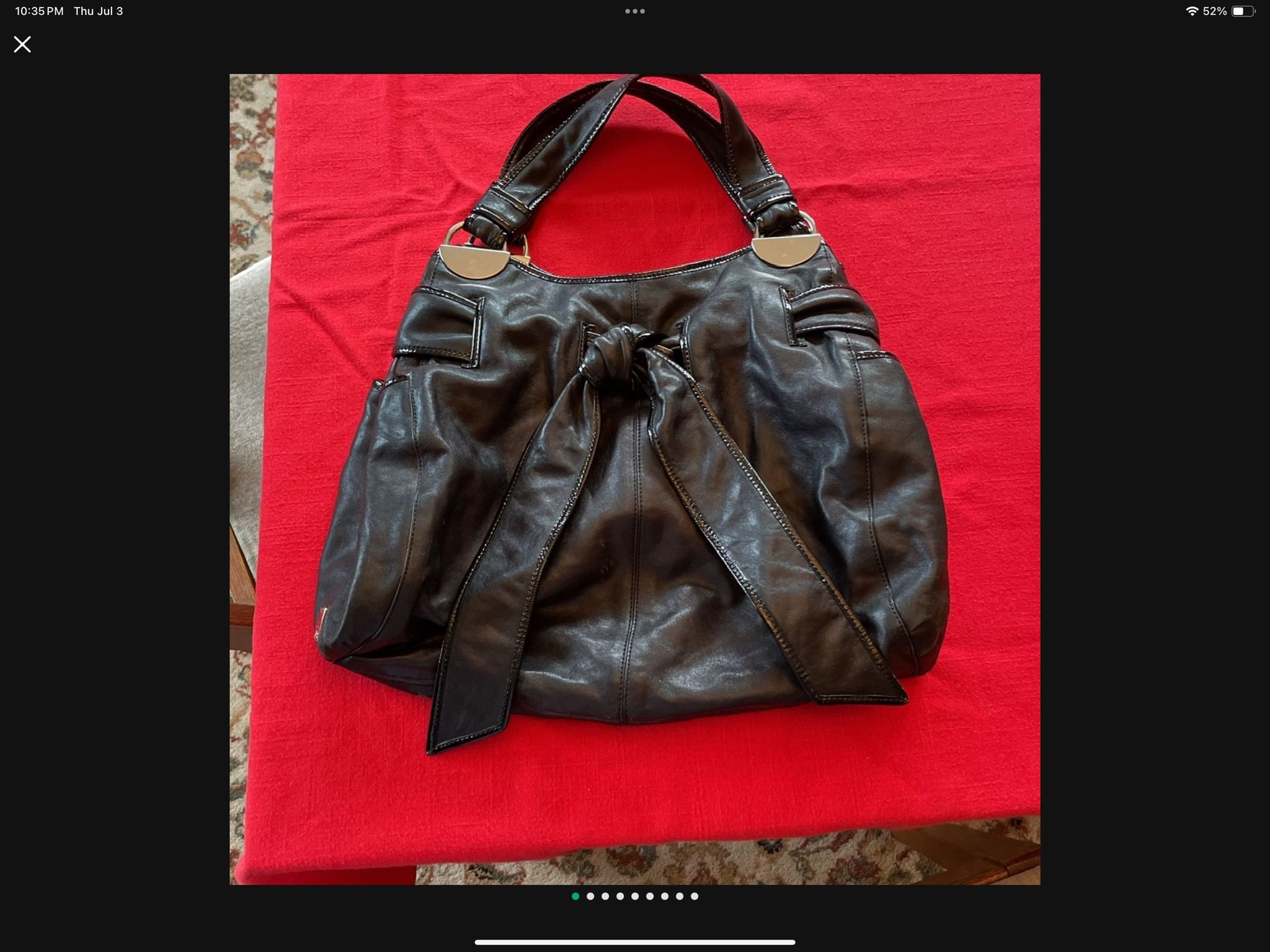 Kooba Elisha Black Soft Leather