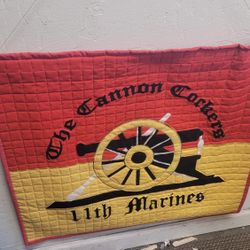 USMC 11TH MARINES, MARINE REGIMENT, "The Cannon Cocker's" Banner