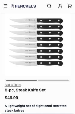 Henckels Solution 8-Piece Steak Knife Set
