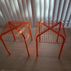 Vintage Vasteron Wire Side Tables/ Stools