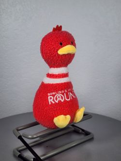 8" Fukuya Red Bowling Pin Duck Plush