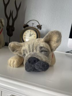 Large Needle Felting Sleeping French Bulldog