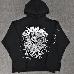 Black and White Sp5der hoodie 