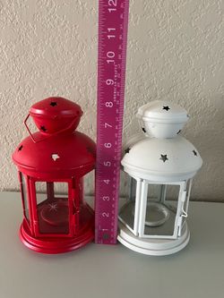4th of July decorative lanterns, set of 2