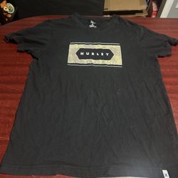 Hurley Surfer Skater Short Sleeve T-Shirt Men's Size Large Black