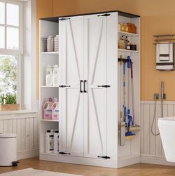 ❤️🔥 #B PAKASEPT Broom Closet Storage Cabinet