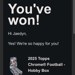 2025 Topps Chrome Football Hobby Box