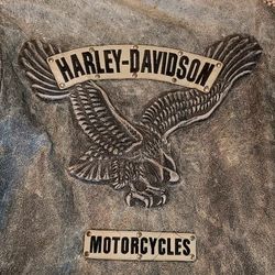 HARLEY DAVIDSON VINTAGE DISTRESSED LEATHER JACKET