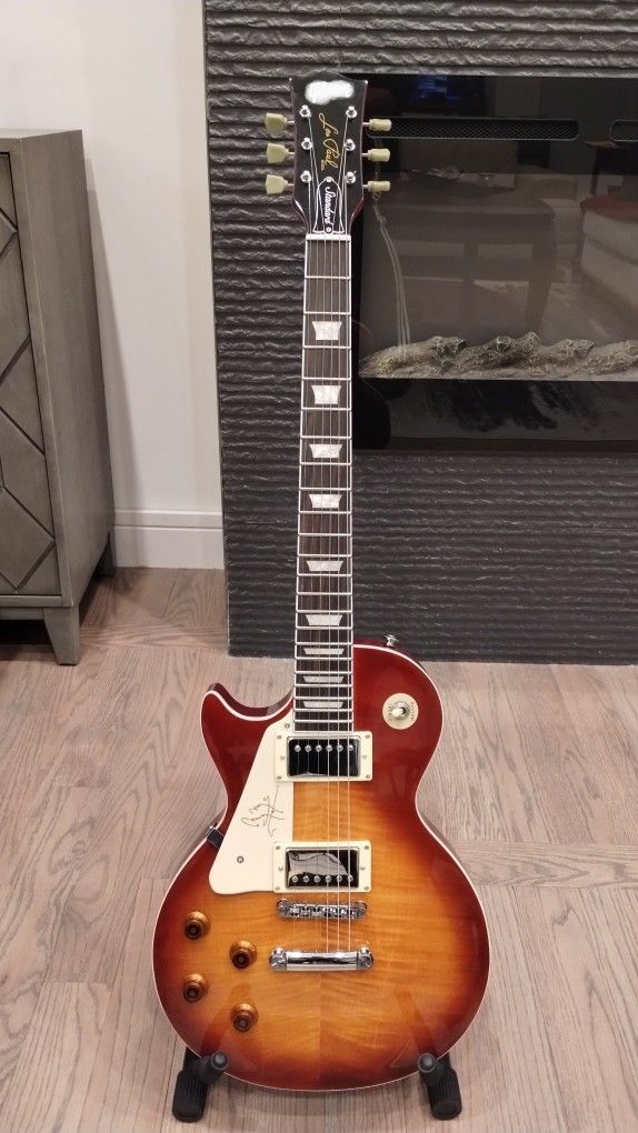 Left Handed Les Paul Style Electric Guitar