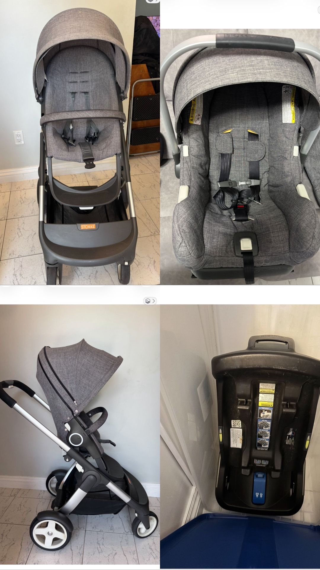 Nuna Stokke Stroller With Car seat And Base
