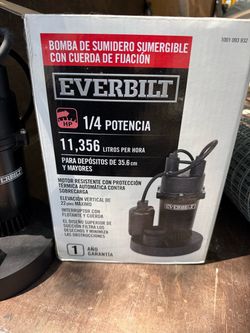 Everbilt 1/4 HP Submersible Sump Pump – Open Box / Tested (New)