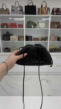 Bottega Veneta Small Leather Coin Purse Bag With Crossbody Strap