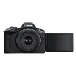 Canon EOS R50 RF-S18-45mm Tripod Grip Bundle