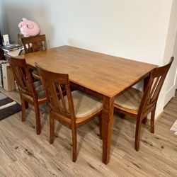 Wood Dining Table Set