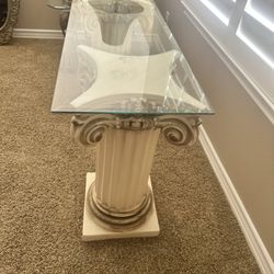 Column Glass Coffee Table