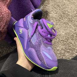 Purple Puma RS-X Sneakers with Neon Details