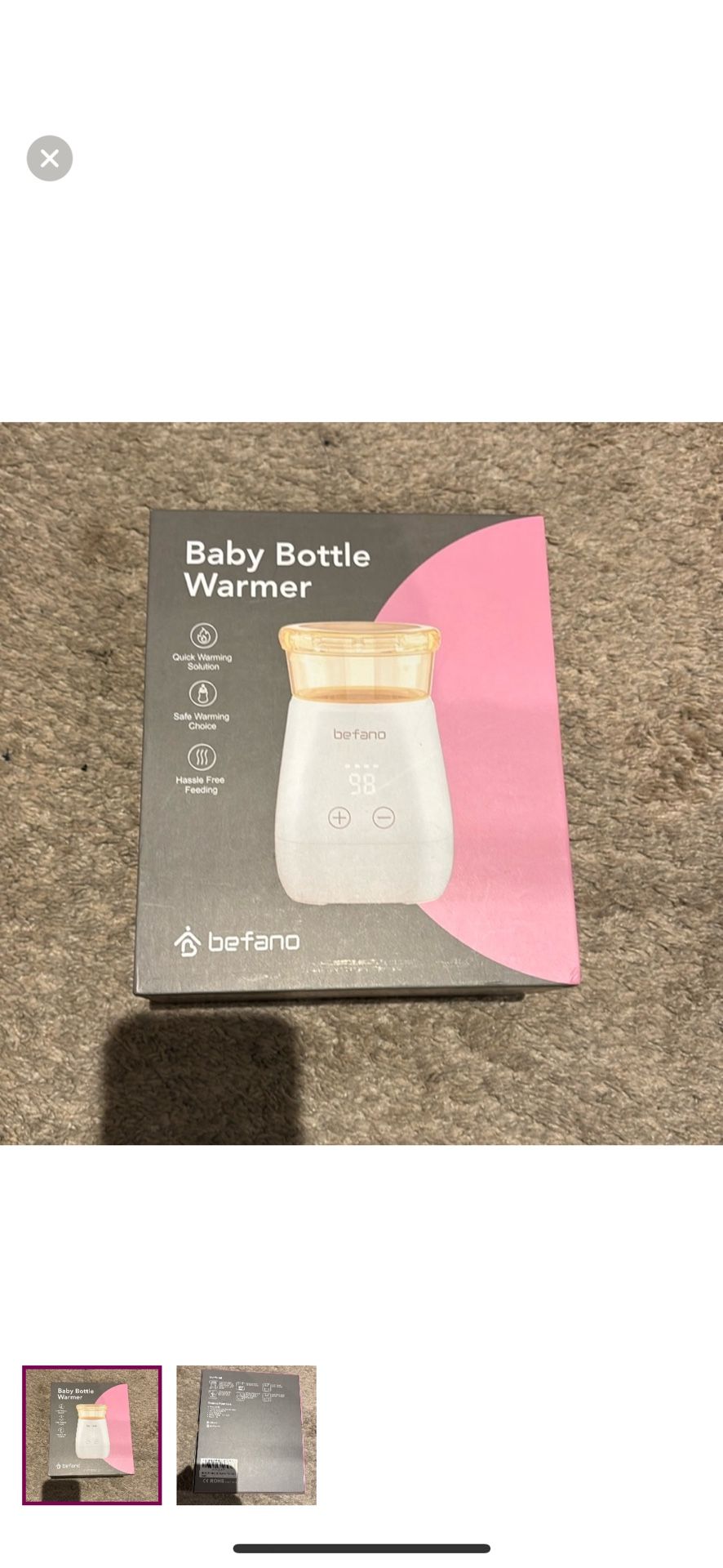 Befano Portable Baby Bottle Warmer
