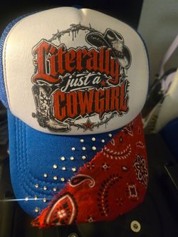 Literally Just a Cowgirl Trucker Hats
