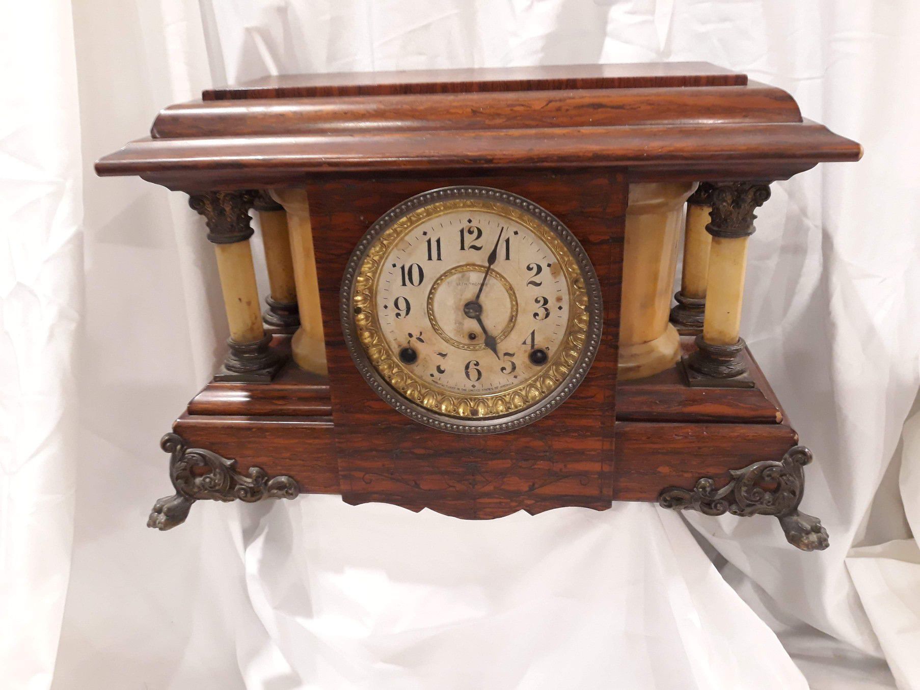 Clock Seth Thomas model Adamantine "Sucile" antique. 1902 Has key original