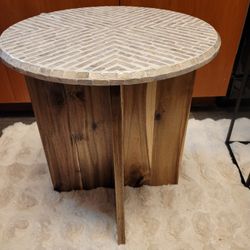 Beautiful Mosaic Wooden Table