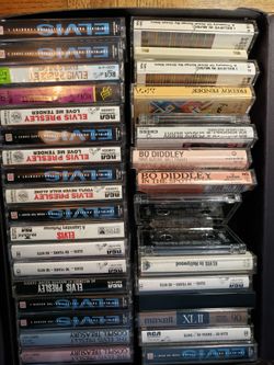 34 Cassettes, 26 Elvis, 3 Bo Diddley, Etc.³