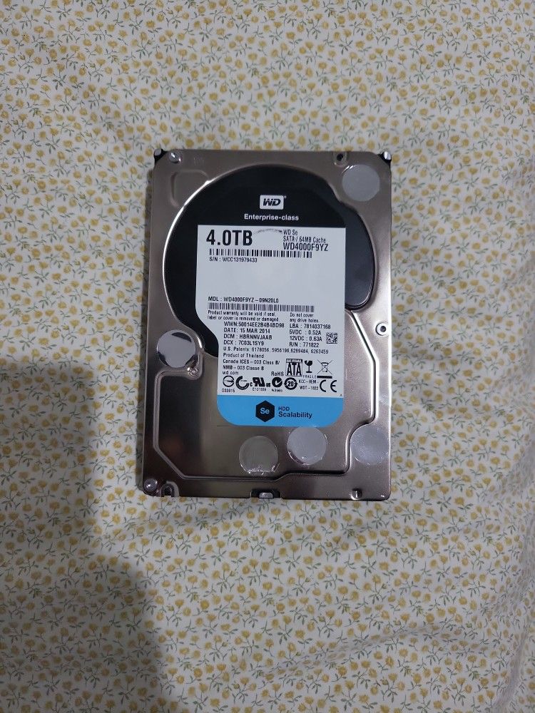 4.0 TB Sata Hard Dis