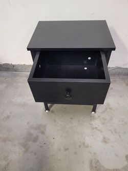 Nightstand End Table Side Table with Drawer 11.8"D x 15.8"W x 21.7"H