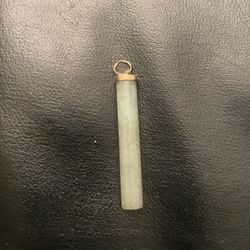 Jade Pendant With 14k Yellow Gold
