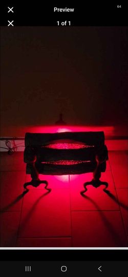 Vintage faux fireplace logs  electric