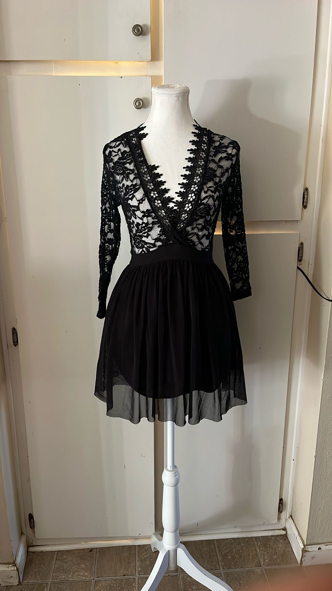 Black Widow Lace Dress For Halloween