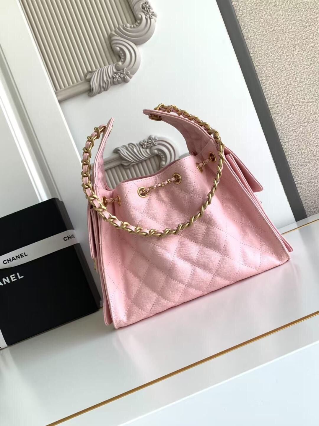 Ball pattern leather hip-hop women's armpit bag