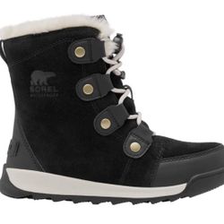SOREL Kids Whitney™ II Short Lace Waterproof  Black Snow Boot Youth 4. Make an offer!