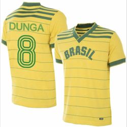 Brazil Dunga 1984 Retro Jersey