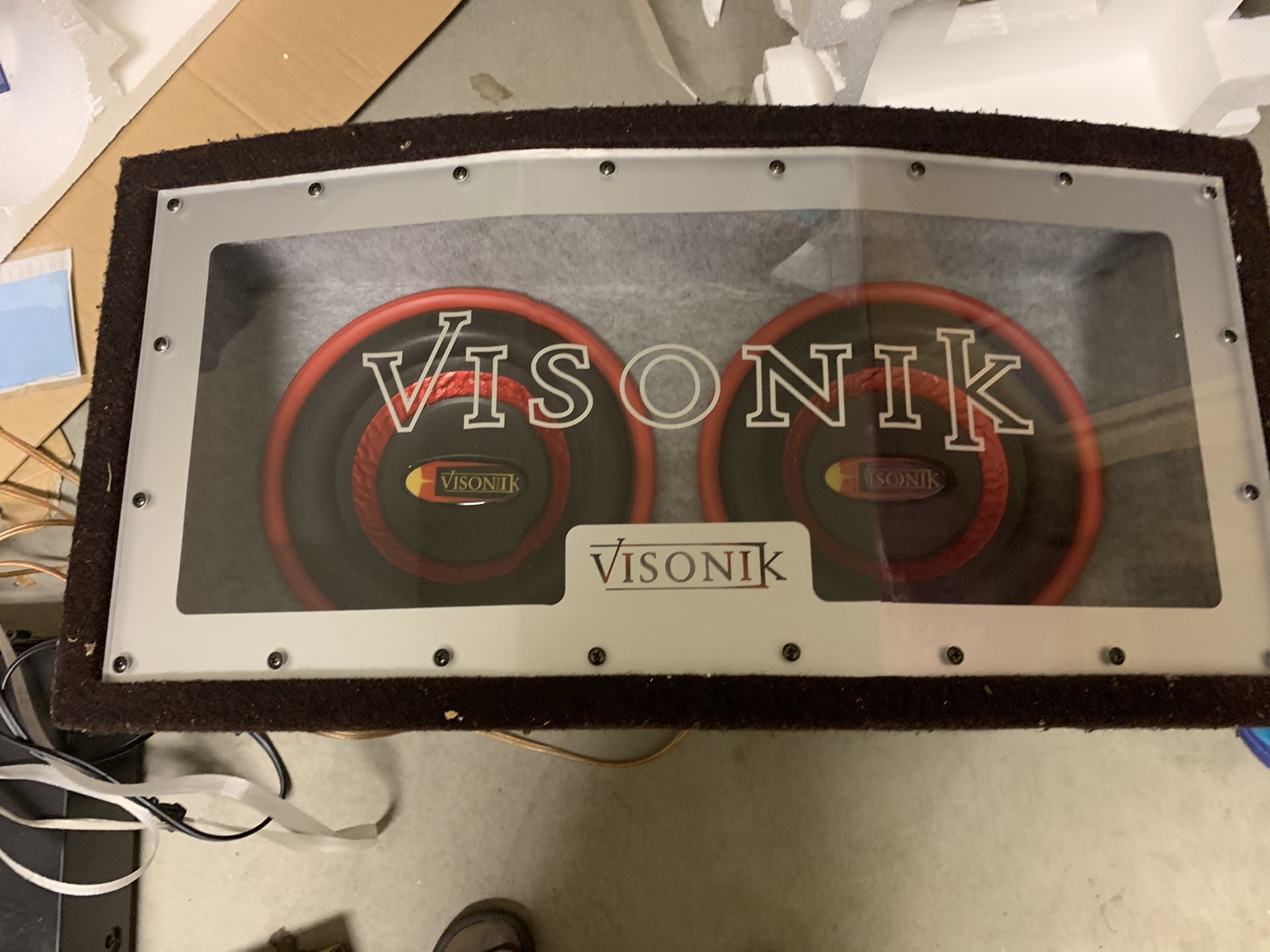 Visonik V123BP Dual 12" BP Series • Bandpass enclosure with two 12" woofers • handles 1200 watts Peak / 600 watts RMS • sensitivity 93 dB