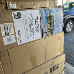 Solar LED Outdoor Patio Umbrella With Base Better Homes & Gardens