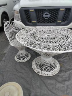 Vintage patio table