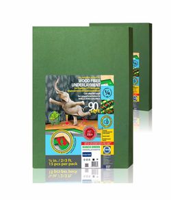 180 sq.ft. 2 ft. x 3 ft. x 6 mm Wood Fiber Underlayment - Sound Barrier for Laminate, Vinyl, LVT, Hardwood Floors