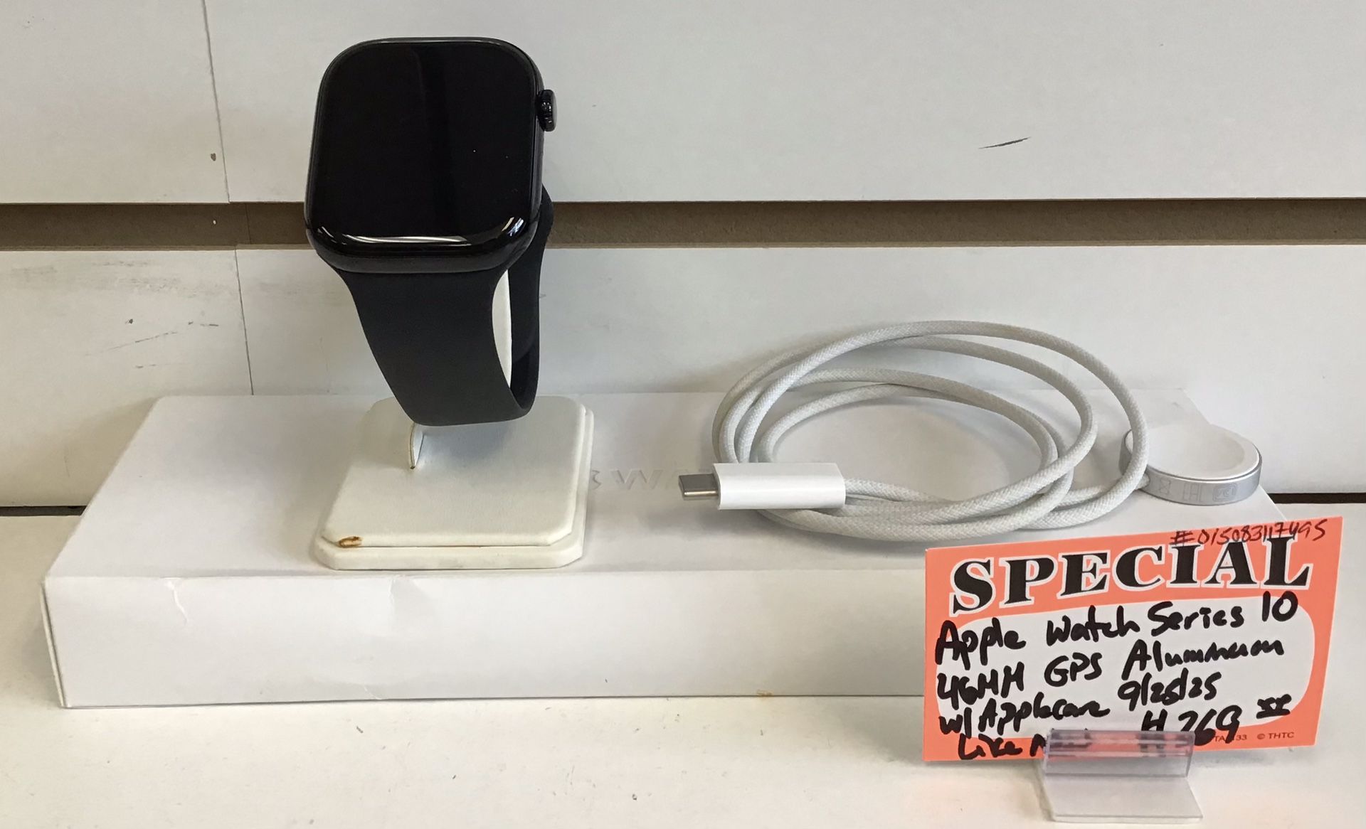 Apple Watch Series 10 46mm GPS Aluminum W/ AppleCare 9/25/25 Like New