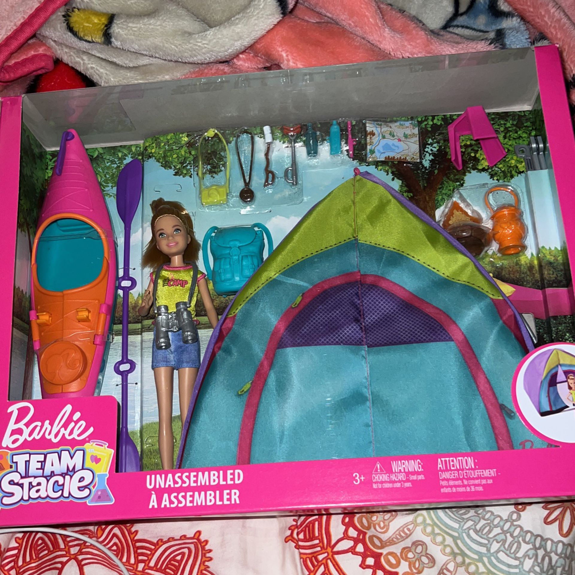 Barbie Team Stacie Camping Doll Playset 