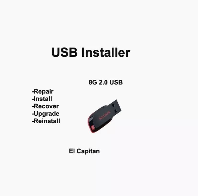 El Capitan 10.11 Bootable USB Flash Drive OS X Installer