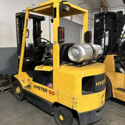 Hyster Forklift 50 5k Cap With Side Shift Triple Mast