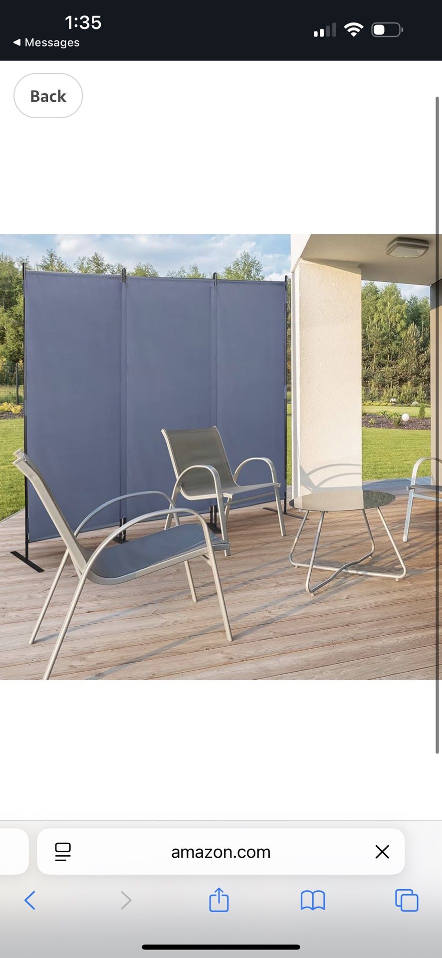 Room Divider Screen JAXPETY 6Ft Room Partition Wall Divider 88" W Folding Privacy Screens Indoor Room Partitions and Dividers Freestanding Room Separa