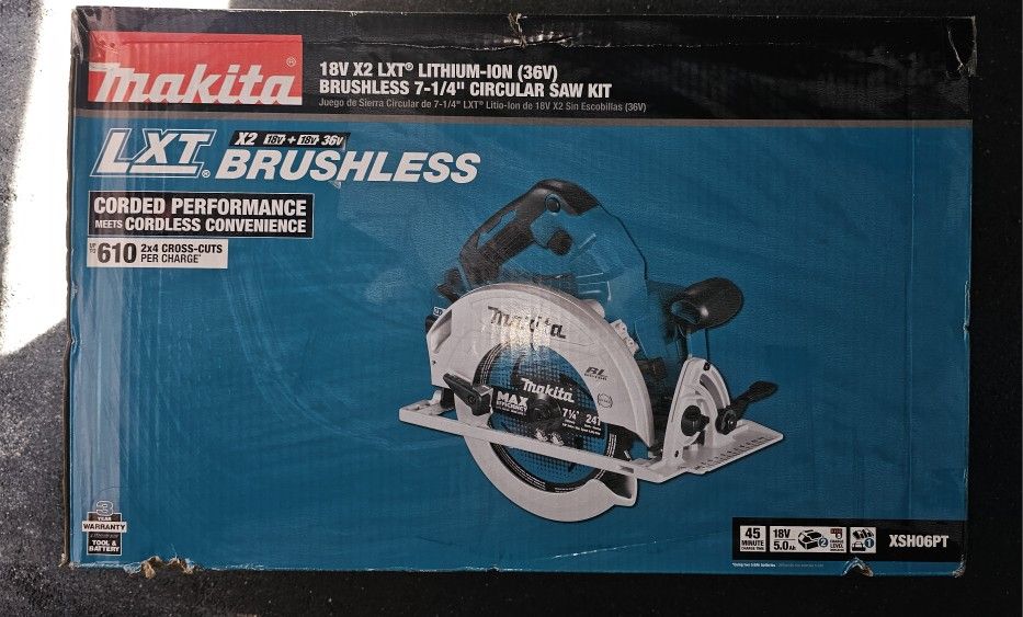 Makita
18V X2 LXT Lithium-Ion (36V) Brushless Cordless 7-1/4 in. Circular Saw Kit 5.0Ah
